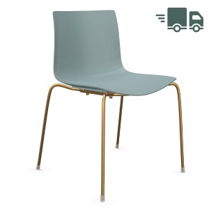 Arper Catifa 46 0251 einfarbig petrol - Gestell aus Messing Arper Catifa 46 0251 einfarbig petrol - Gestell aus Messing