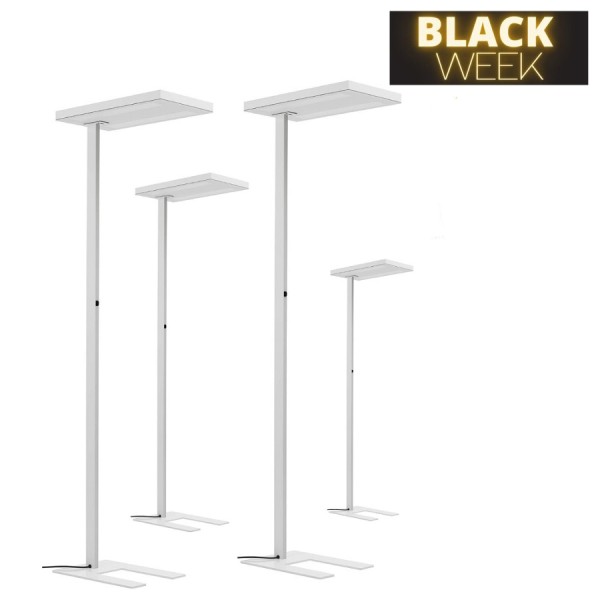 AKTION: GLAMOX Free-F LED Stehleuchte weiß - Sensor mit Tageslichtregelung günstig online kaufen