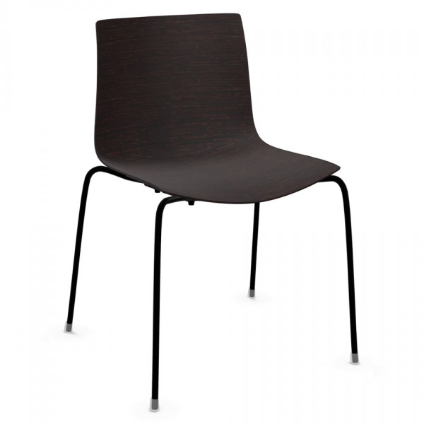 Arper Catifa 46 0351 Holz Wenge gebeizt Vierfuss schwarz