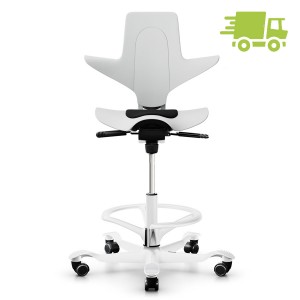 HAG Capisco 8010 Stehhilfe mit Fußring white edition HAG Capisco 8010 Stehhilfe mit Fußring white edition
