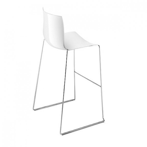 Arper Catifa Barhocker 111 cm einfarbig weiss