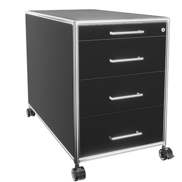 Bosse Rollcontainer mit Schüben schwarz