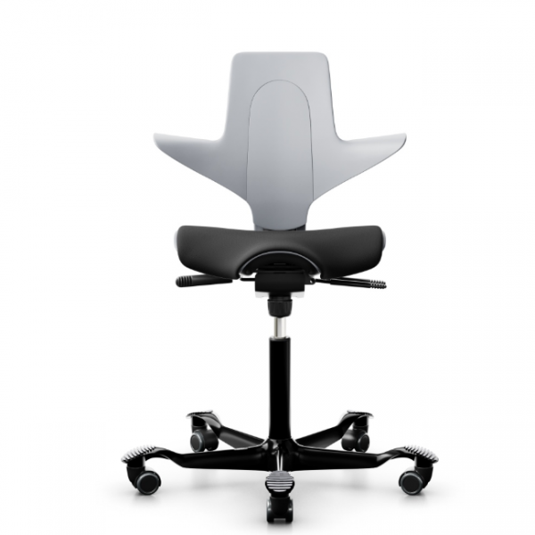 hag capisco puls 8020 Schale grau Sitz schwarz Gestell schwarz