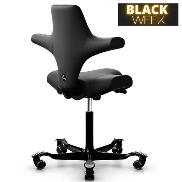 HAG CAPISCO 8106 | Leder Schwarz | Gestell Schwarz günstig online kaufen