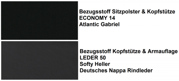 TENSA.NEXT Bezugsstoffe Sitzpolster, Kopfstütze, Armauflage