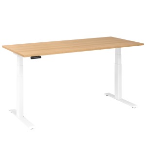 RWH RAPID Schreibtisch elektrisch verstellbar - Tischplatte Eiche - Gestell weiß - 180x60 RWH RAPID Schreibtisch elektrisch verstellbar - Tischplatte Eiche - Gestell weiß - 180x60