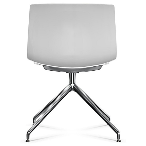 Arper CATIFA 53 2054 Stuhl Sternfuß drehbar Farbe weiß - Rückansicht