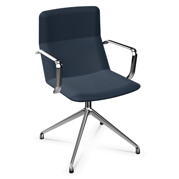 LD Seating FLEXI Konferenzstuhl F20-N6 Gestell in chrom