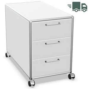 Bosse Rollcontainer 333 weiß Rahmen chrom - Fast & Easy Bosse Rollcontainer 333 weiß Rahmen chrom - Fast & Easy