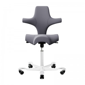 HAG Capisco 8106 Stoff Xtreme grau 081 Gestell weiß HAG Capisco 8106 Stoff Xtreme grau 081 Gestell weiß