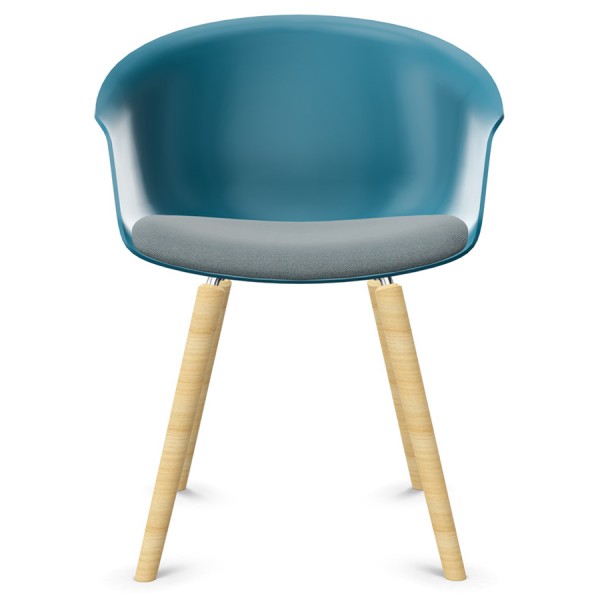 Interstuhl SHUFFLEis1 SU362 Loungesessel - Sitzschale petrol