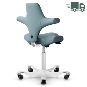 HAG CAPISCO 8106 - Stoff Select 67098 - Gestell weiß - Rückansicht HAG CAPISCO 8106 - Stoff Select 67098 - Gestell weiß - Rückansicht