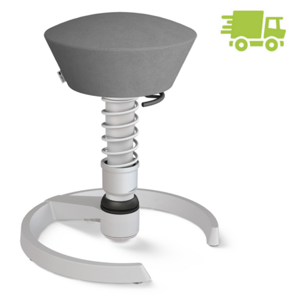Aeris Swopper Mikrofaser Comfort grau - Gleiter - Gestell hellgrau