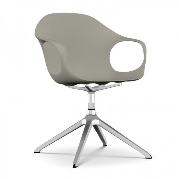Kristalia Elephant Drehgestell beige aluminium