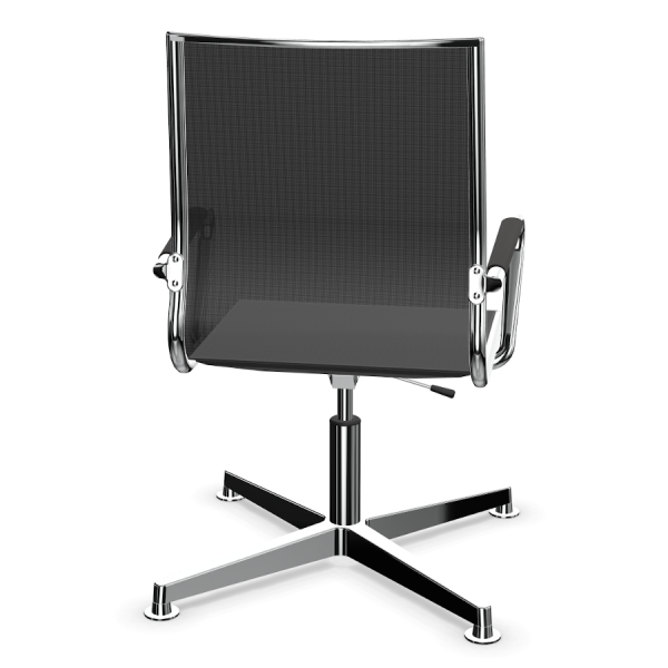 LD Seating Pluto Konferenzdreher Netz schwarz von hinten