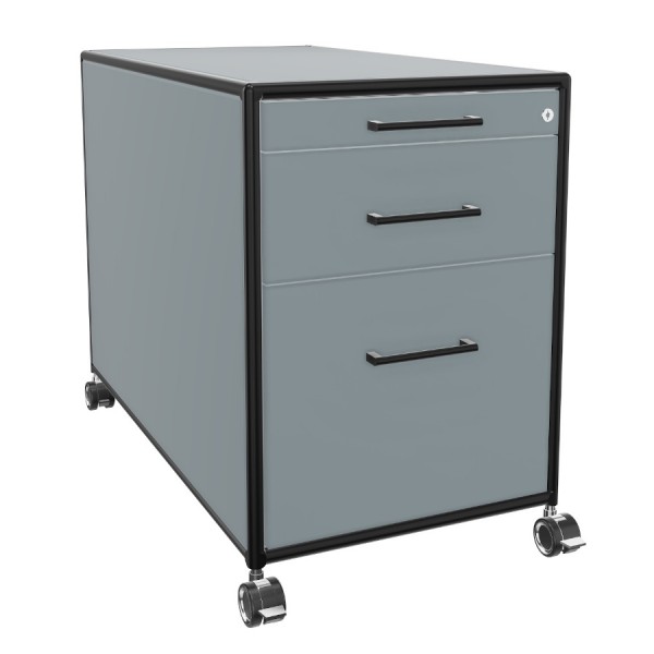 Bosse Modul Space Rollcontainer Black Edition in Grau