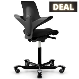 HAG Capisco Puls 8020 schwarz mit Gestell schwarz HAG Capisco Puls 8020 schwarz mit Gestell schwarz