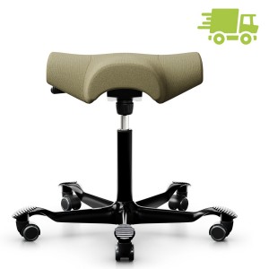 HAG Capisco 8105 Hocker Sattelhocker grünbeige mit Gestell schwarz HAG Capisco 8105 Hocker Sattelhocker grünbeige mit Gestell schwarz