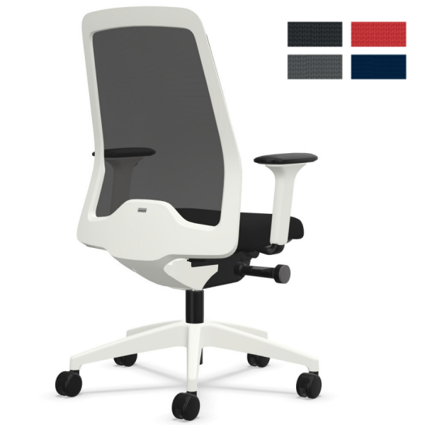 Interstuhl EVERYis1 (EV211) Bürostuhl weiß mit Netzrücken viele Farben