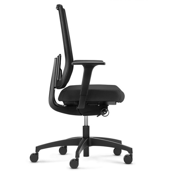 Dauphin Indeed mesh 7056 Bürostuhl | Netzrücken | Schwarz Dauphin Indeed mesh 7056 schwarz mit Netz-Rückenlehne