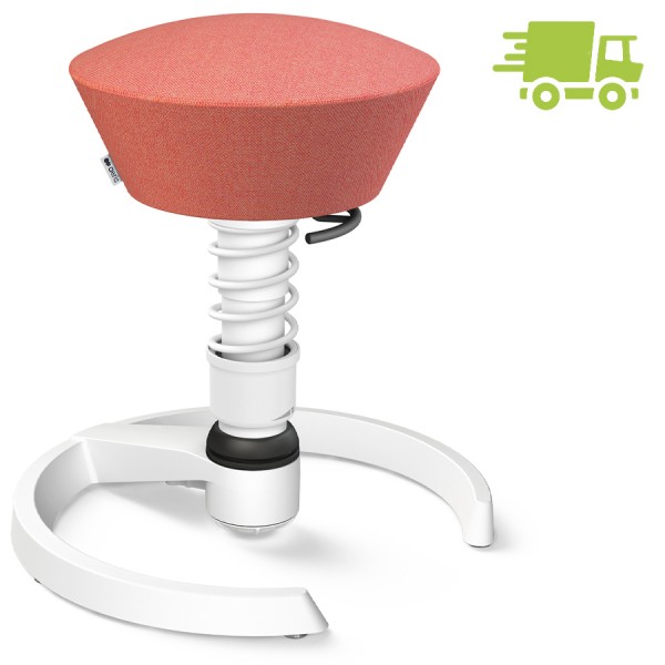 Aeris Swopper Capture Wolle rosa-rot meliert - Gleiter - Gestell weiß - Low-Feder
