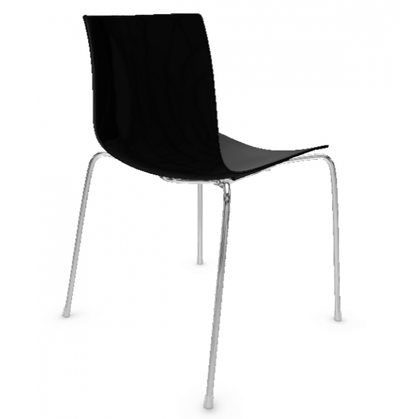Arper Catifa 46 0251 einfarbig schwarz