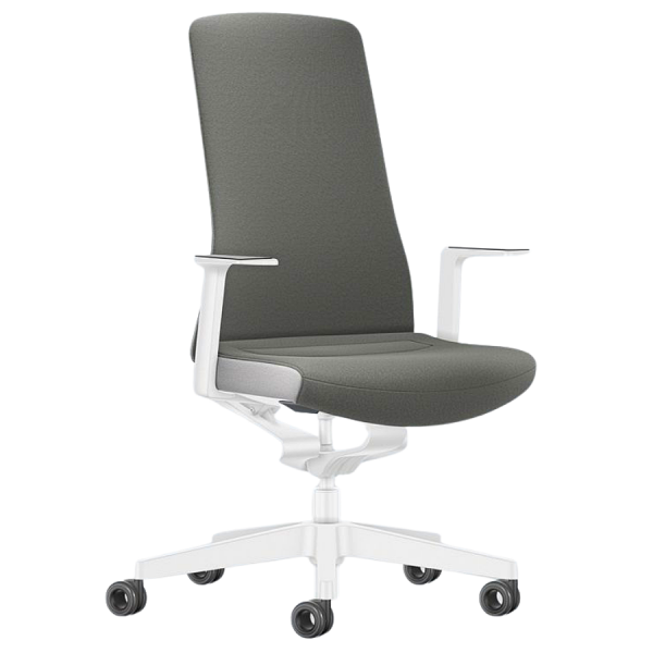 Interstuhl PURE INTERIOR Edition Bürostuhl mit Polsterrücken - Variante grau