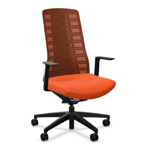 Interstuhl PURE PU213 schwarz komplett orange