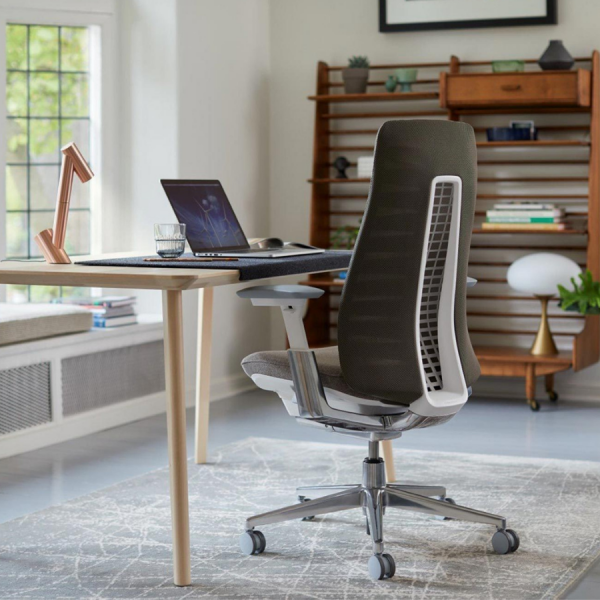 HAWORTH Fern Bürodrehstuhl braun mit Netzrücken - Beispielbild
