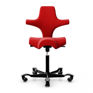HAG Capisco 8106 Bürostuhl mit Stoff Xtreme rot und Gestell Alu schwarz HAG Capisco 8106 Bürostuhl mit Stoff Xtreme rot und Gestell Alu schwarz