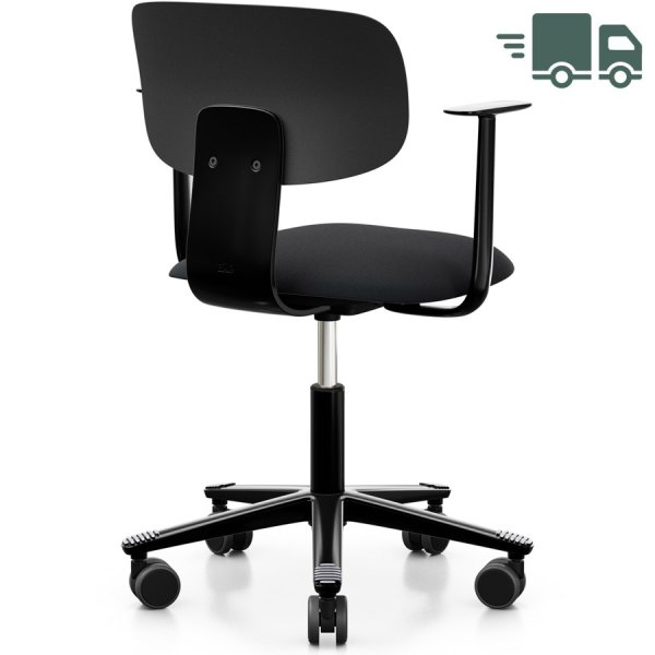 HAG Tion 2140 Bürostuhl schwarz mit Armlehnen - Sitz Stoff select - Rückenschale Kunststoff