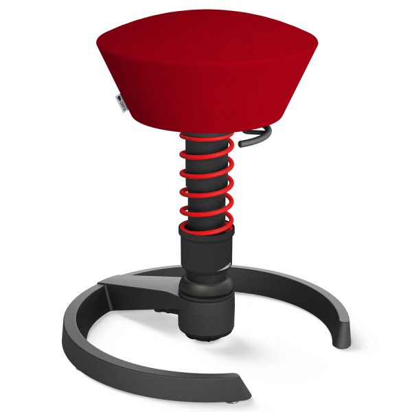 Swopper Mikrofaser Comfort rot - Gleiter - Gestell schwarz - Feder rot