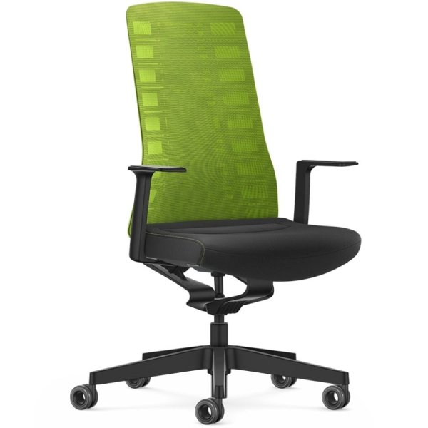 Interstuhl PURE ACTIVE Edition Bürostuhl mit Netzrücken - Variante grün-sch günstig online kaufen