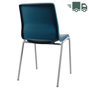 Profim Ana Sitz und Rücken gepolstert | Schale Teal blue | Gestell Misty grey | Bezug Next 20 hellgrau Profim Ana Sitz und Rücken gepolstert | Schale Teal blue | Gestell Misty grey | Bezug Next 20 hellgrau