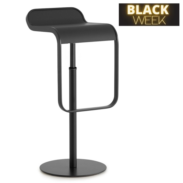 BLACK WEEK: lapalma Lem Barhocker schwarz 66-79 cm