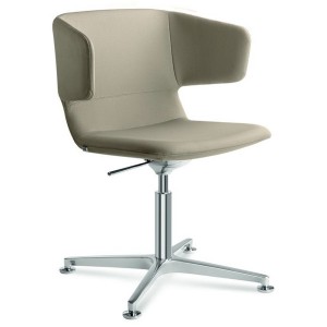 LD Seatiing Ohrendrehsessel Gestell Fußkreuz 4-strahlig chrom in MAGIC beige LD Seatiing Ohrendrehsessel Gestell Fußkreuz 4-strahlig chrom in MAGIC beige