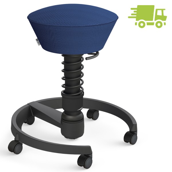 Aeris Swopper AIR mesh blau - Rollen - Gestell schwarz - Standardfeder