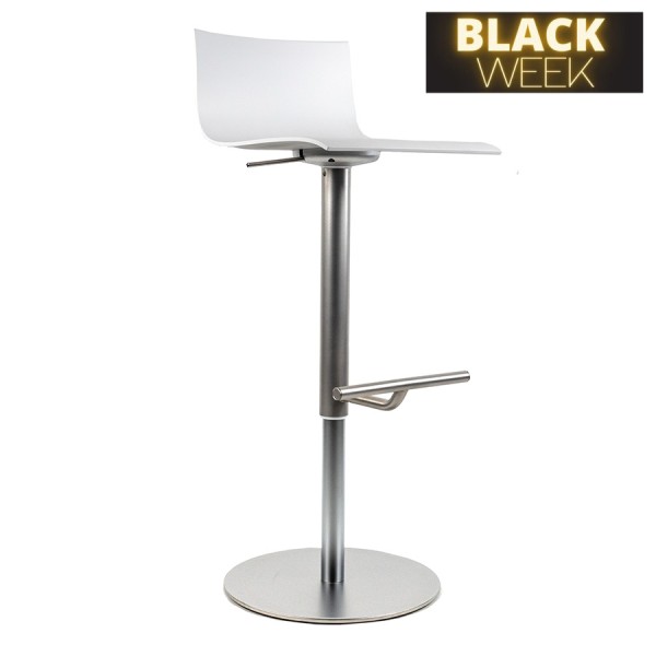 BLACK WEEK: lapalma Thin Gestell Edelstahl - Sitzschale weiss lackiert