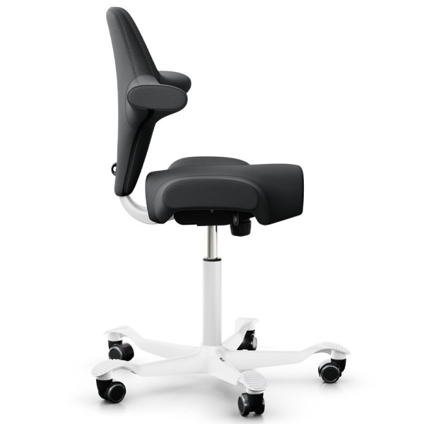 HAG CAPISCO 8106 - Stoff Select 60134 - Gestell weiß - Seitenansicht