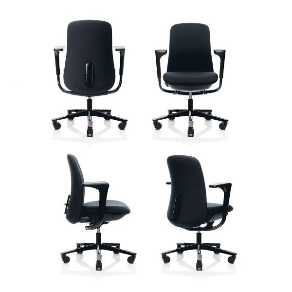 HAG SoFi 7200 schwarz mit mittelhoher Rückenlehne