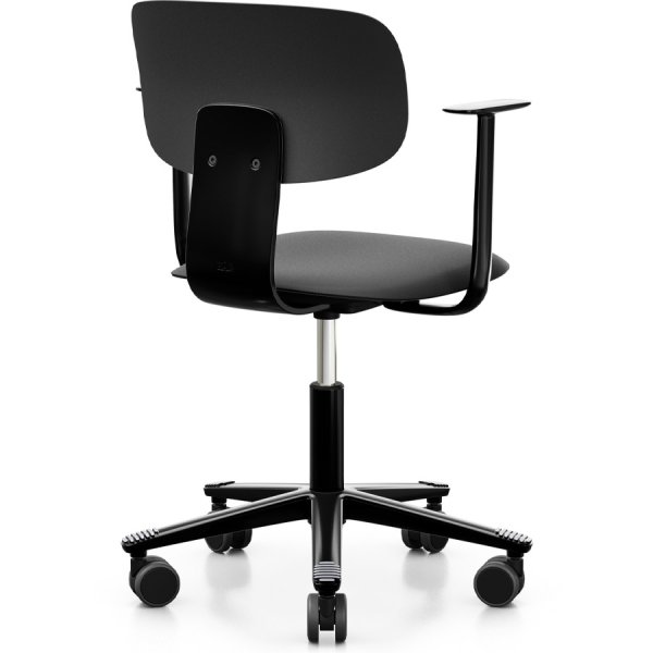 HAG Tion 2100 Bürostuhl schwarz mit Armlehnen - Sitz u. Rückenschale Kunststoff 