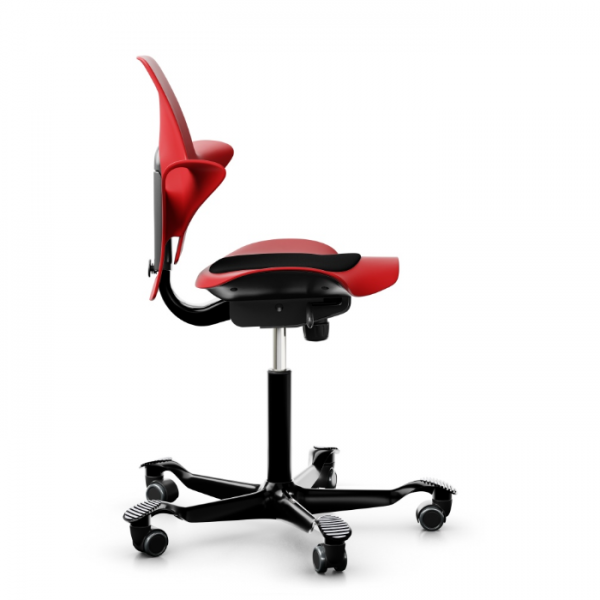 HAG Capisco Puls 8010 rot mit Gestell schwarz