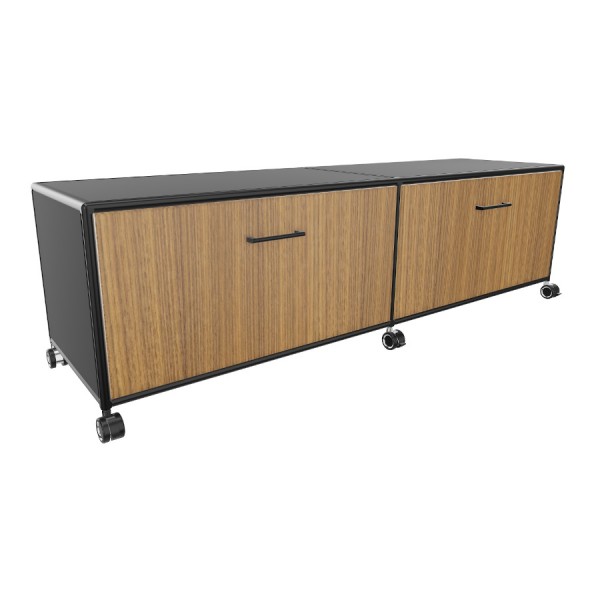 Bosse TV-Board Black Edition Höhe 1 OH Breite 160 cm in Funier mit 2 Klappen