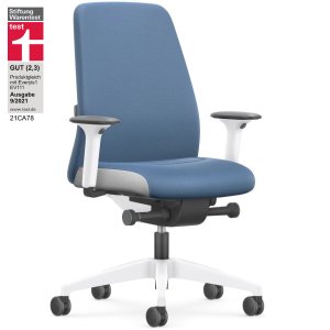 Interstuhl EVERY INTERIOR Edition Bürostuhl blau mit Polsterrücken Interstuhl EVERY INTERIOR Edition Bürostuhl blau mit Polsterrücken