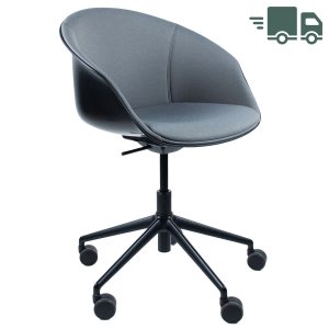 Interstuhl SHUFFLEis1 SU356 - Bezug ERA quarzgrau - Schale schwarz Interstuhl SHUFFLEis1 SU356 - Bezug ERA quarzgrau - Schale schwarz