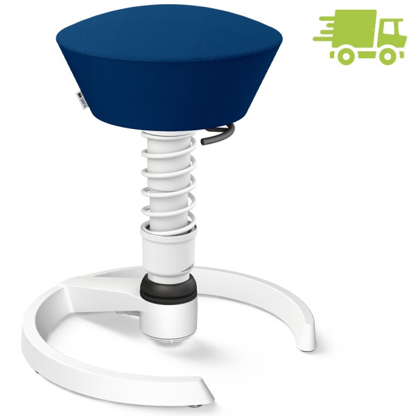 Aeris Swopper Select Wolle blau - Gleiter - Gestell weiß - Standardfeder