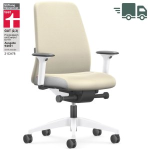 Interstuhl EVERY INTERIOR Edition Bürostuhl beige mit Polsterrücken Interstuhl EVERY INTERIOR Edition Bürostuhl beige mit Polsterrücken