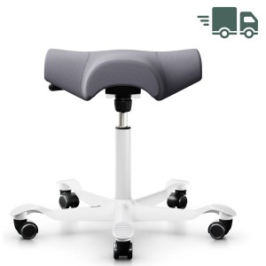 HAG Capisco 8105 Hocker Sattelhocker hellgrau weiß HAG Capisco 8105 Hocker Sattelhocker hellgrau weiß