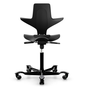 HAG Capisco Puls 8010 schwarz schwarz Frontansicht HAG Capisco Puls 8010 schwarz schwarz Frontansicht