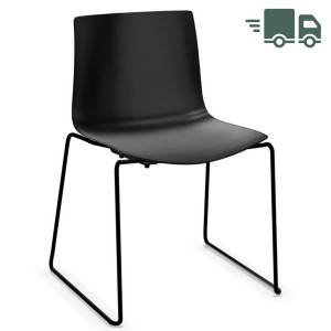 Arper CATIFA 46 0278 schwarz einfarbig Kufenstuhl - schnell geliefert Arper CATIFA 46 0278 schwarz einfarbig Kufenstuhl - schnell geliefert